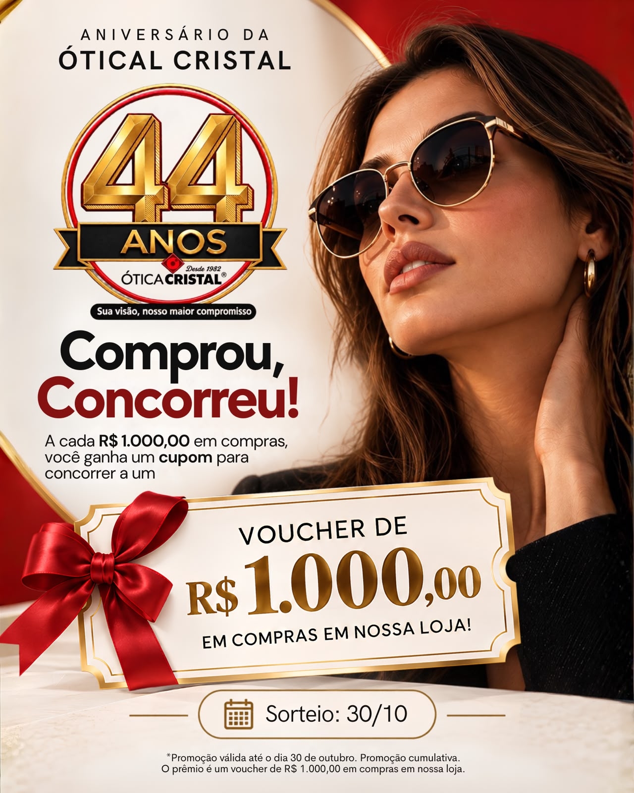 SORTEIRO DE UM VALE-COMPRAS DE R$1.000,00 REAIS 